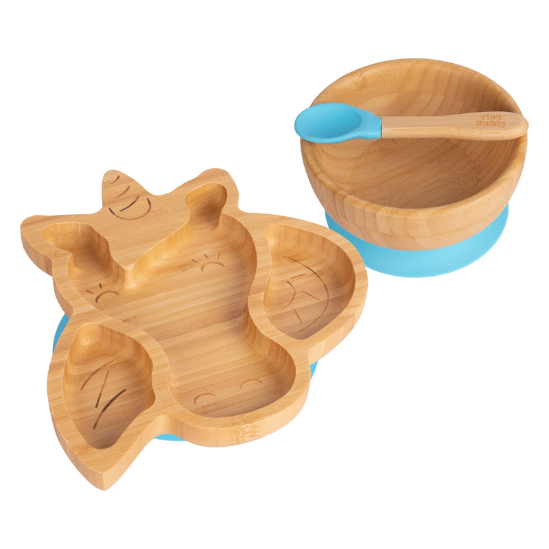 Bella The Unicorn Bamboo Suction Dinner Set