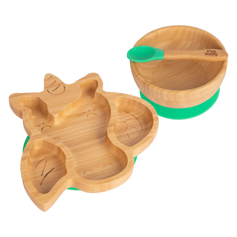 Bella The Unicorn Bamboo Suction Dinner Set