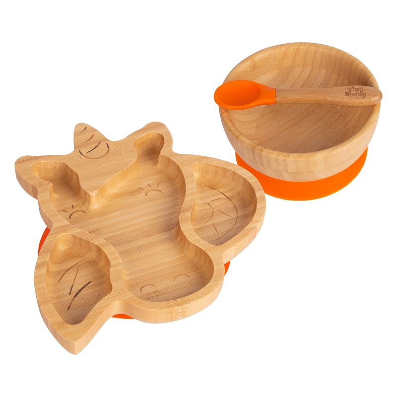 Bella The Unicorn Bamboo Suction Dinner Set