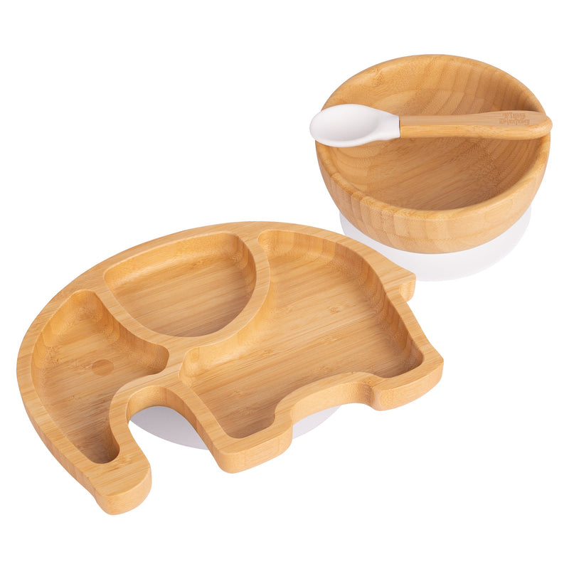 Eden The Elephant Bamboo Suction Dinner Set