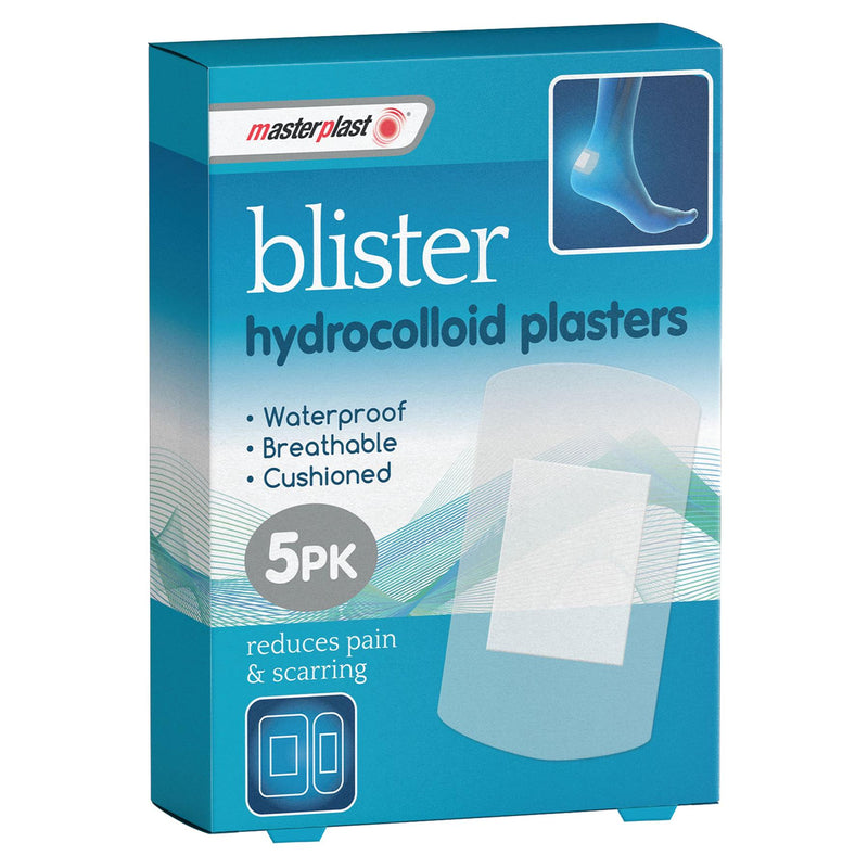 Assorted Blister Plasters - Clear - Pack of 5 - By Masterplast