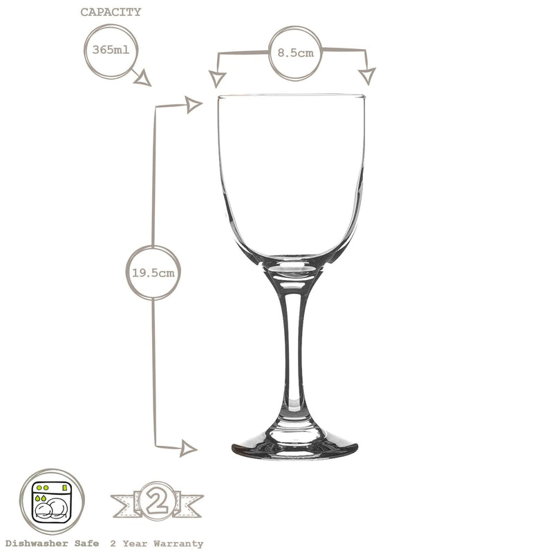 365ml Tokyo Wine Glasses - By Lav