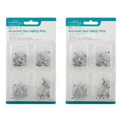 Steel Safety Pins - Assorted Sizes - By Ashley