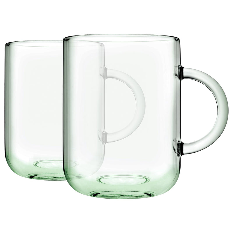 330ml Aware Iconic Recycled Glass Mugs - Green - By Pasabahce