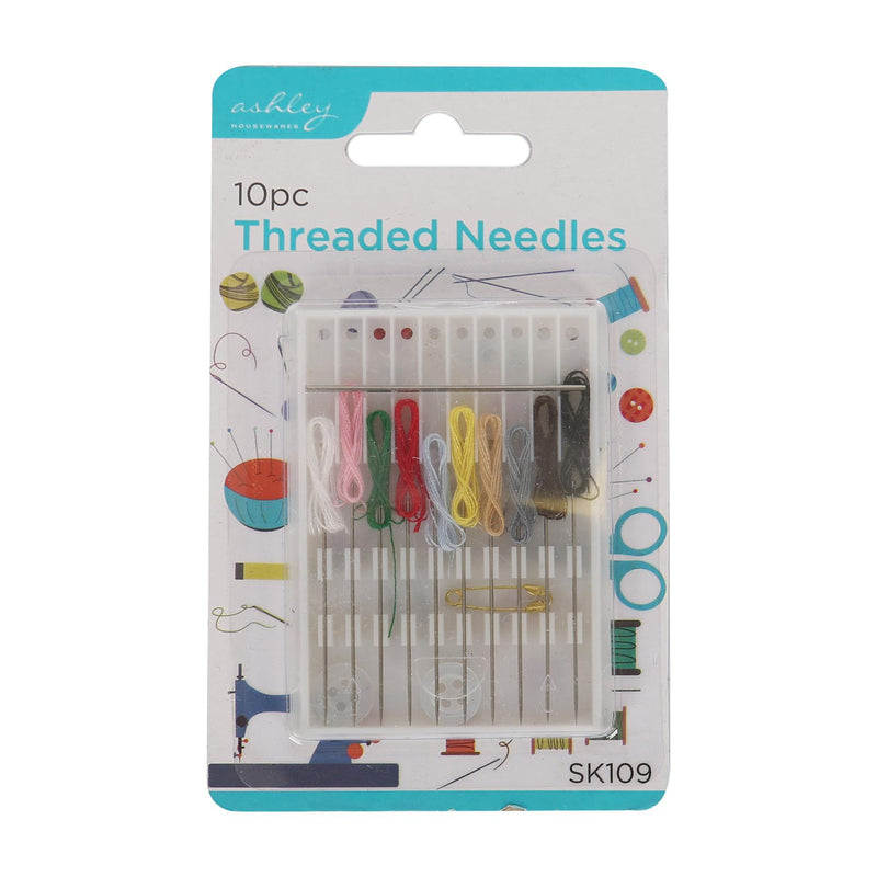 Threaded Sewing Needles - Multicoloured - By Ashley