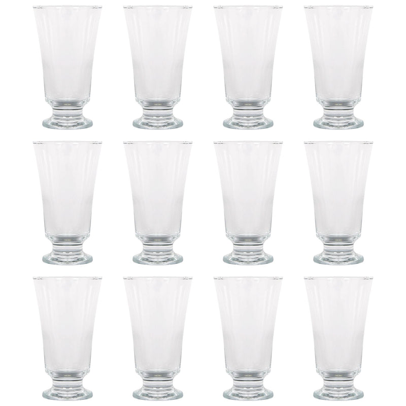 150ml Troya Glass Footed Tumblers - Pack of 12 - By LAV