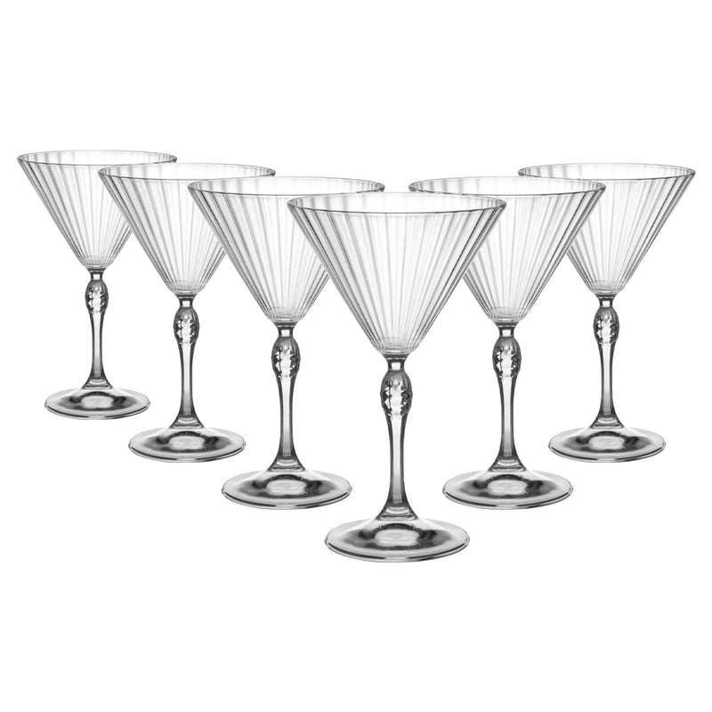 250ml America 20S Martini Glasses - By Bormioli Rocco