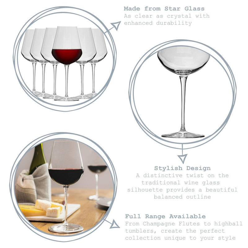 560ml Inalto Uno Wine Glasses - Pack of 12 - By Bormioli Rocco