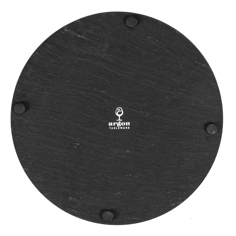 Linea Round Slate Placemats - 30cm - Pack of 12 - By Argon Tableware