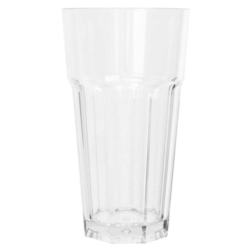 580ml Reusable Plastic Highball Glasses - Pack of 12 - By Argon Tableware