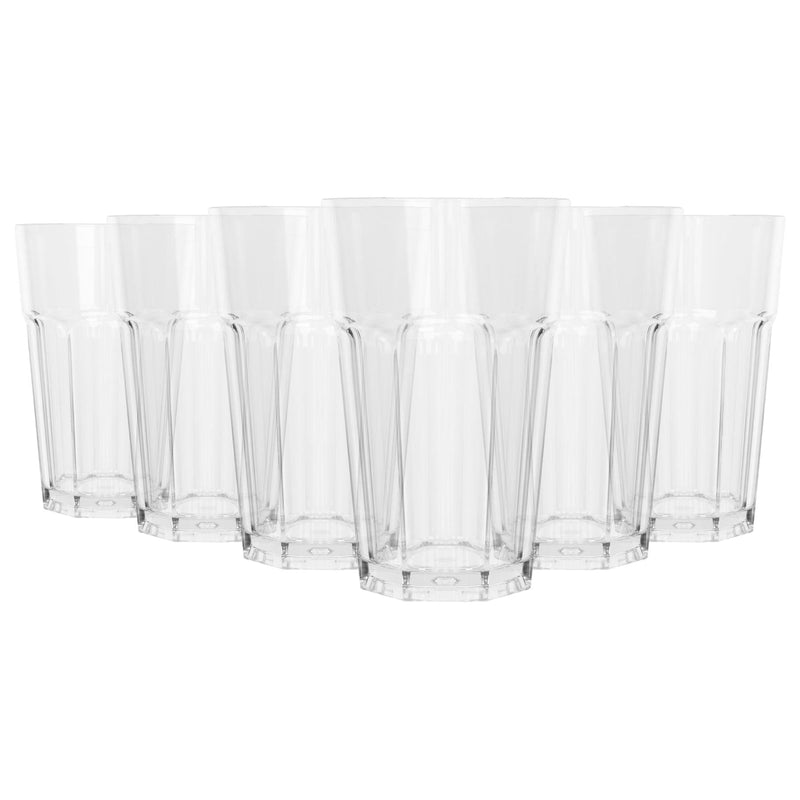 400ml Reusable Plastic Highball Glasses - By Argon Tableware