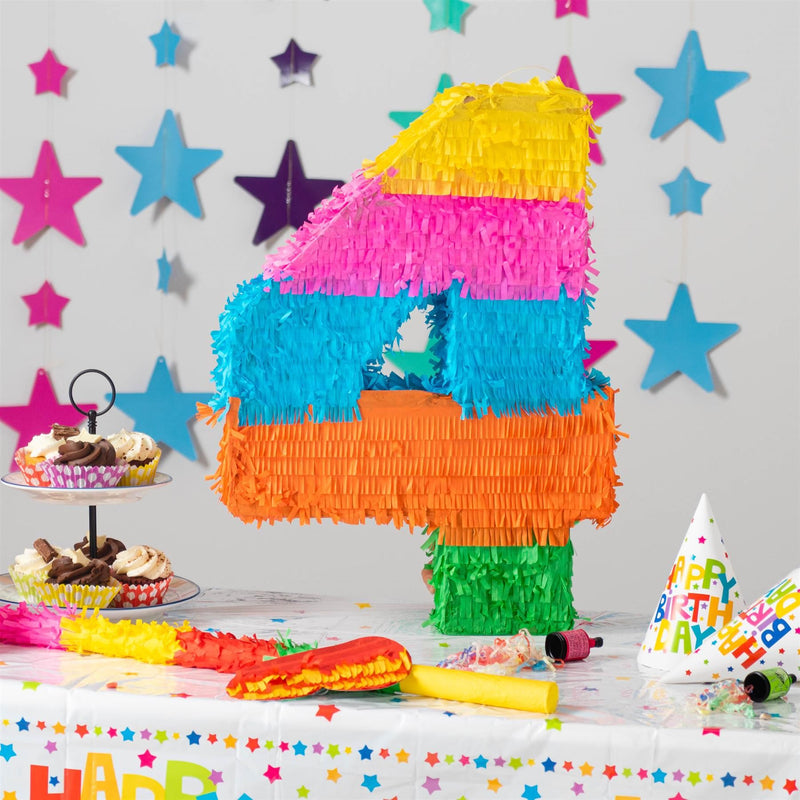 Number 4 Pinata Party Set - By Fax Potato