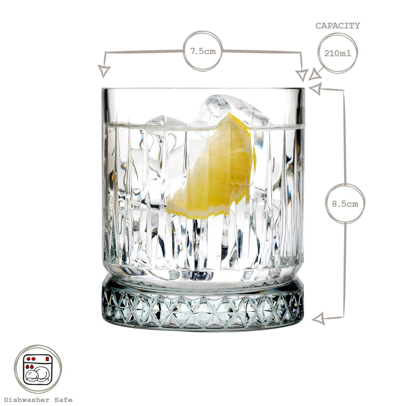 210ml Elysia Whisky Glasses - Pack of Four - By Pasabahce