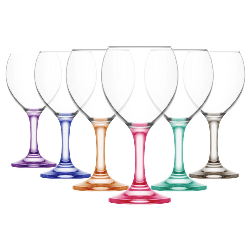 260ml Misket Red Wine Glasses - Pack of 6 - By LAV