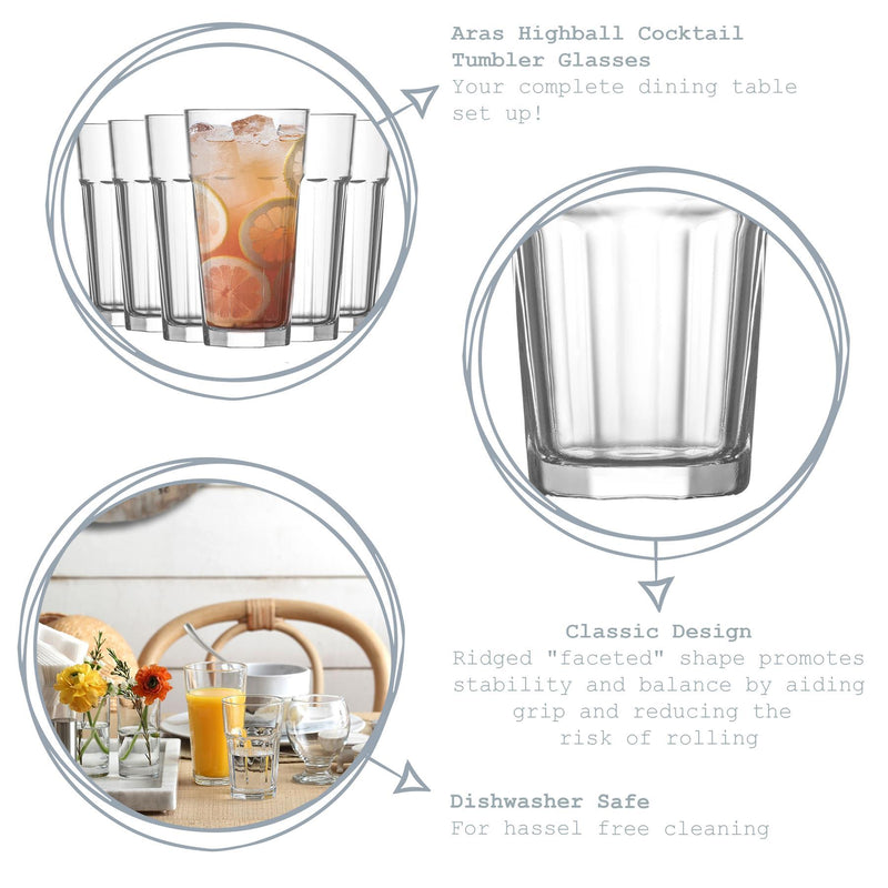 360ml Aras Tumbler Glasses - By Lav