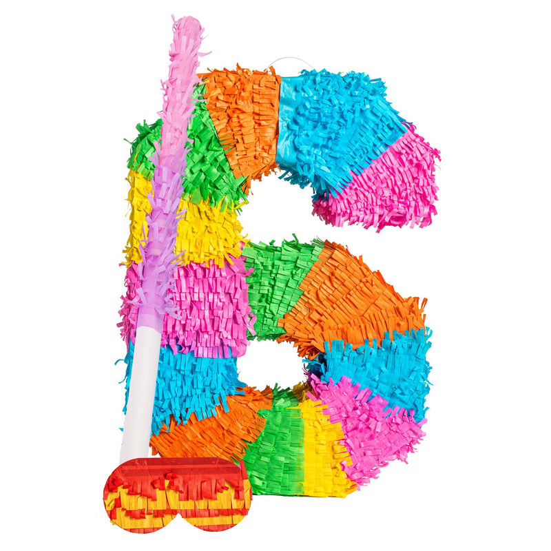 Number 6 Pinata Party Set - By Fax Potato