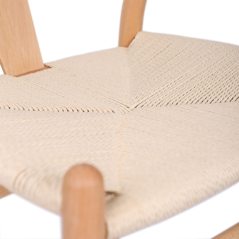 Beech Wooden Wishbone Dining Chair - By Nicholas Winter