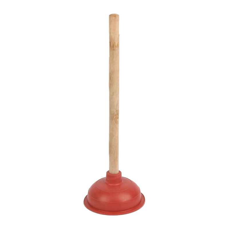 Rubber Sink Plunger with Wooden Handle - By Ultra Clean