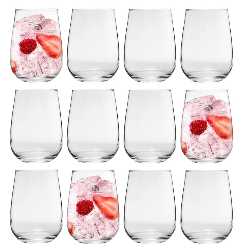 590ml Corto Stemless Gin Glasses - Pack of 12 - By Argon Tableware