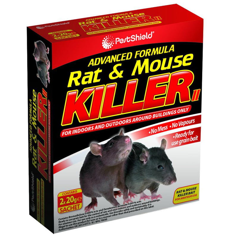 Rat & Mouse Poison - 20g - Pack of 2 - By PestShield