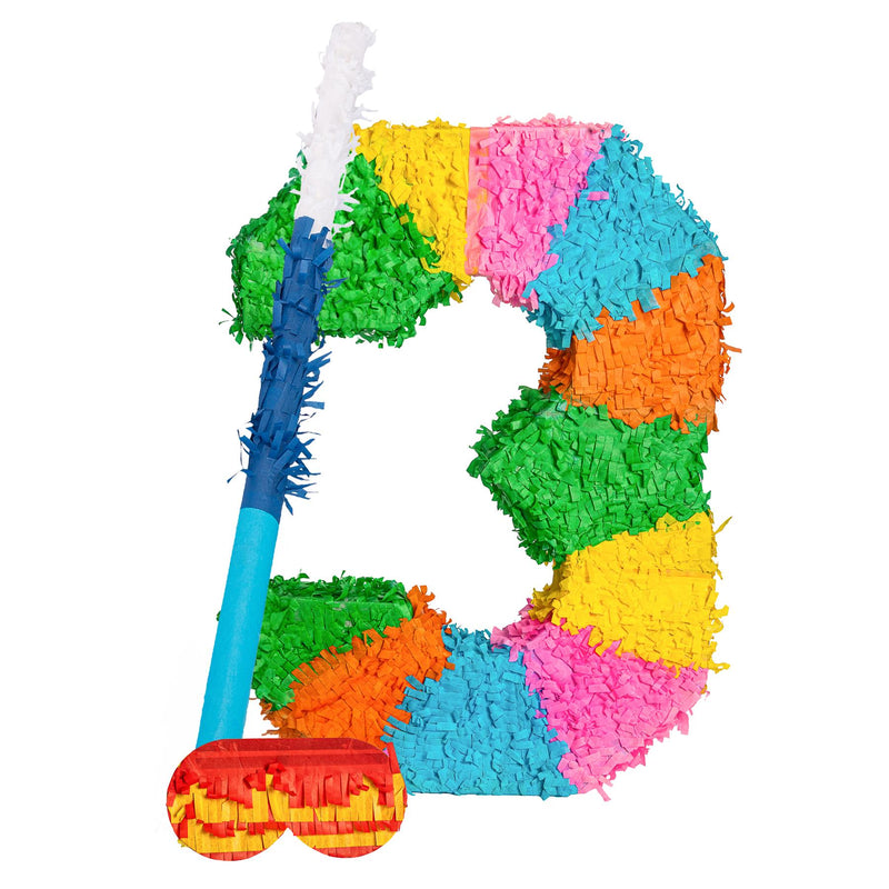 Number 3 Pinata Party Set - By Fax Potato