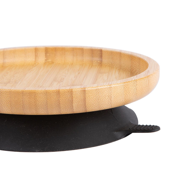 Round Open Bamboo Suction Dinner Set