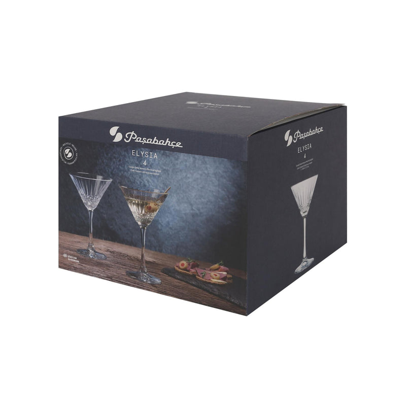 220ml Elysia Martini Glasses - By Pasabahce