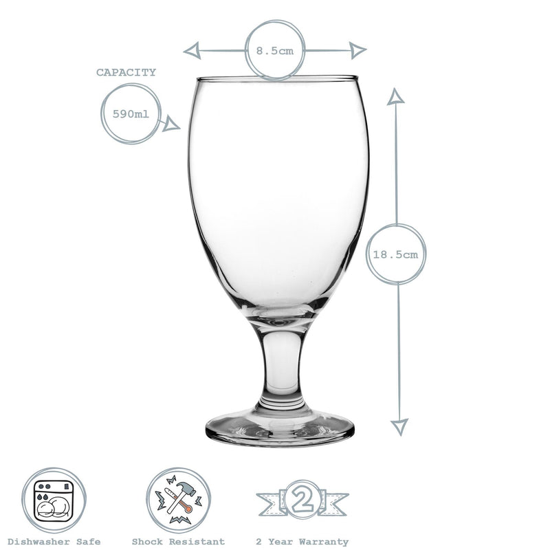 590ml Empire Snifter Beer Glasses - By Lav