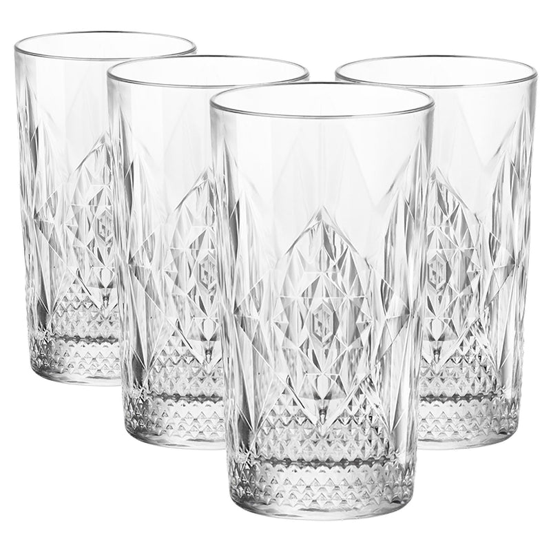 490ml Bartender Stone Highball Glasses - By Bormioli Rocco