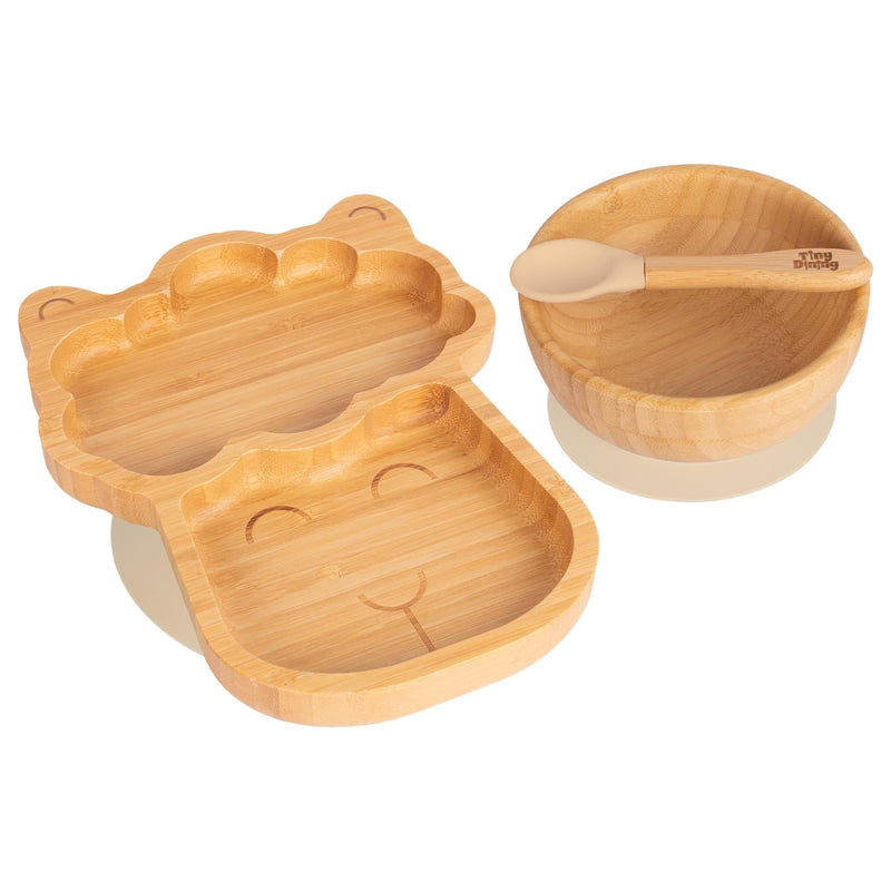 Lenny The Llama Bamboo Suction Dinner Set