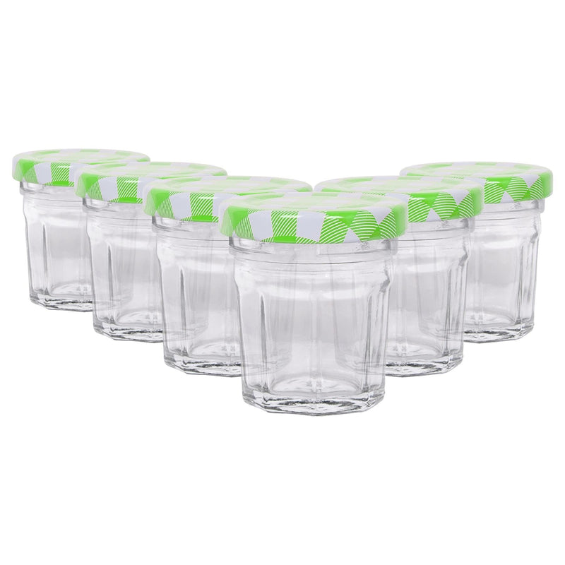 30ml Glass Jam Jars with Lids - Pack of 6 - By Argon Tableware