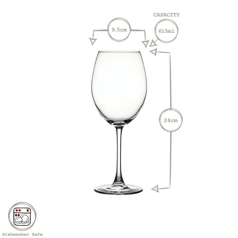 615ml Enoteca Wine Glasses - By Pasabahce