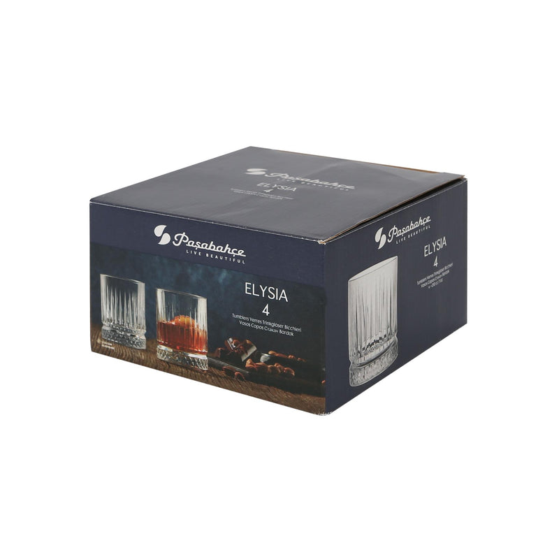 210ml Elysia Whisky Glasses - Pack of Four - By Pasabahce