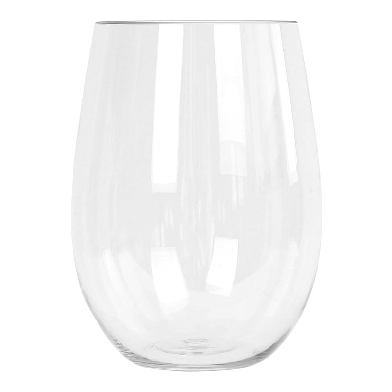 480ml Reusable Plastic Stemless Wine Glasses - Pack of 12 - By Argon Tableware