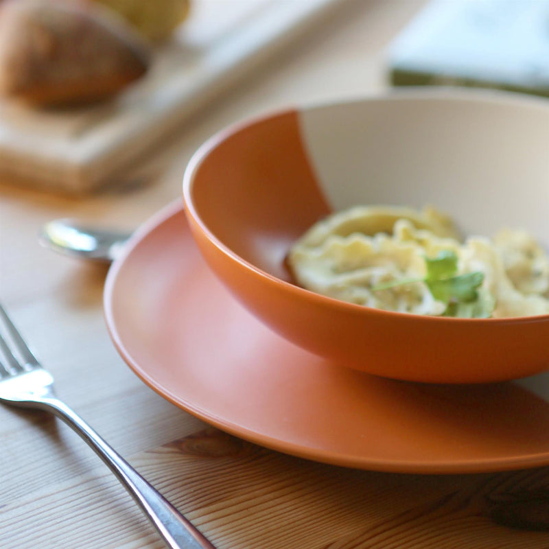 Colour Block Stoneware Pasta Bowl - 20.5cm - By Nicola Spring