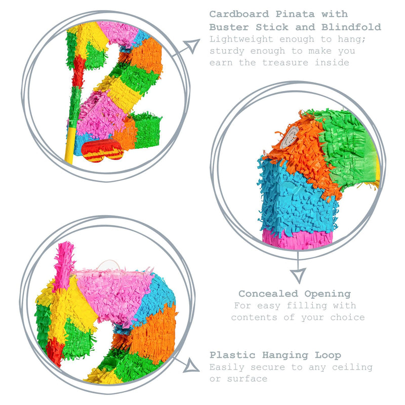 Number 2 Pinata Party Set - By Fax Potato
