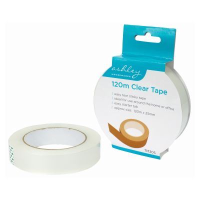 Clear Tape - 120m x 25mm - By Ashley