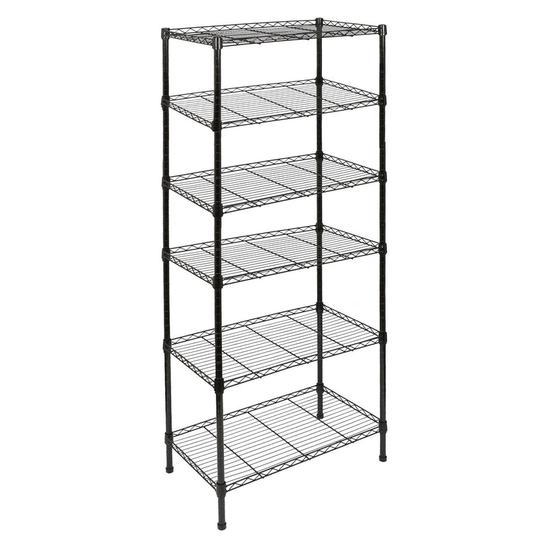 Adjustable Wire Shelving Unit - Black - By Harbour Housewares