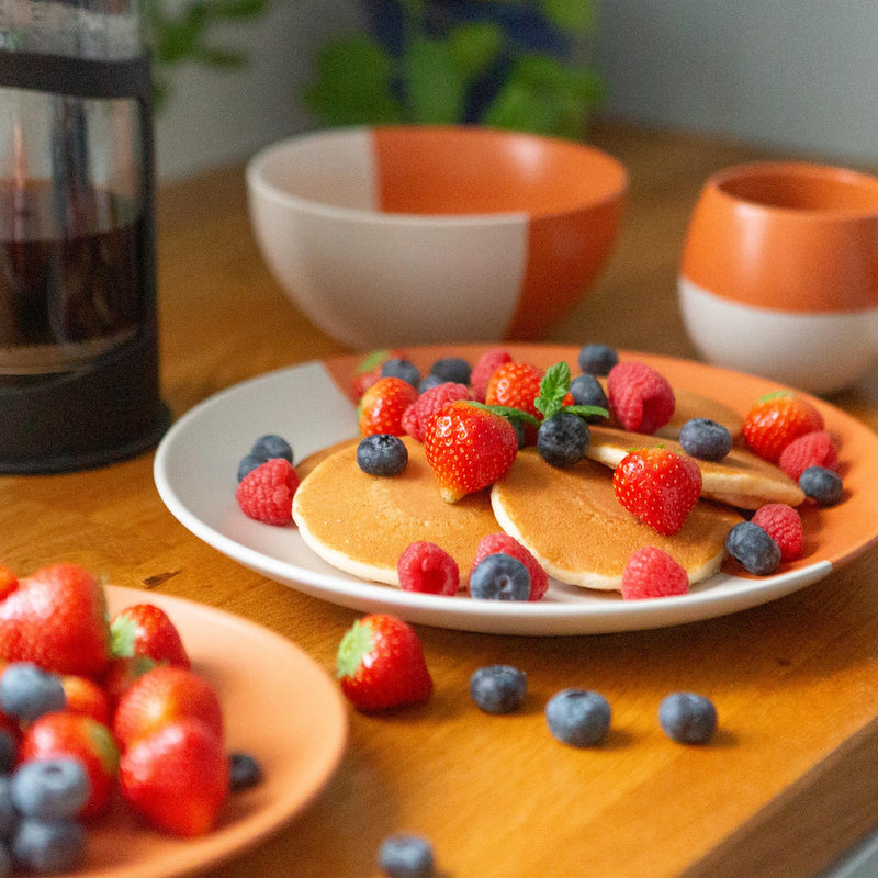 12pc Colour Block Stoneware Dinner Set - By Nicola Spring