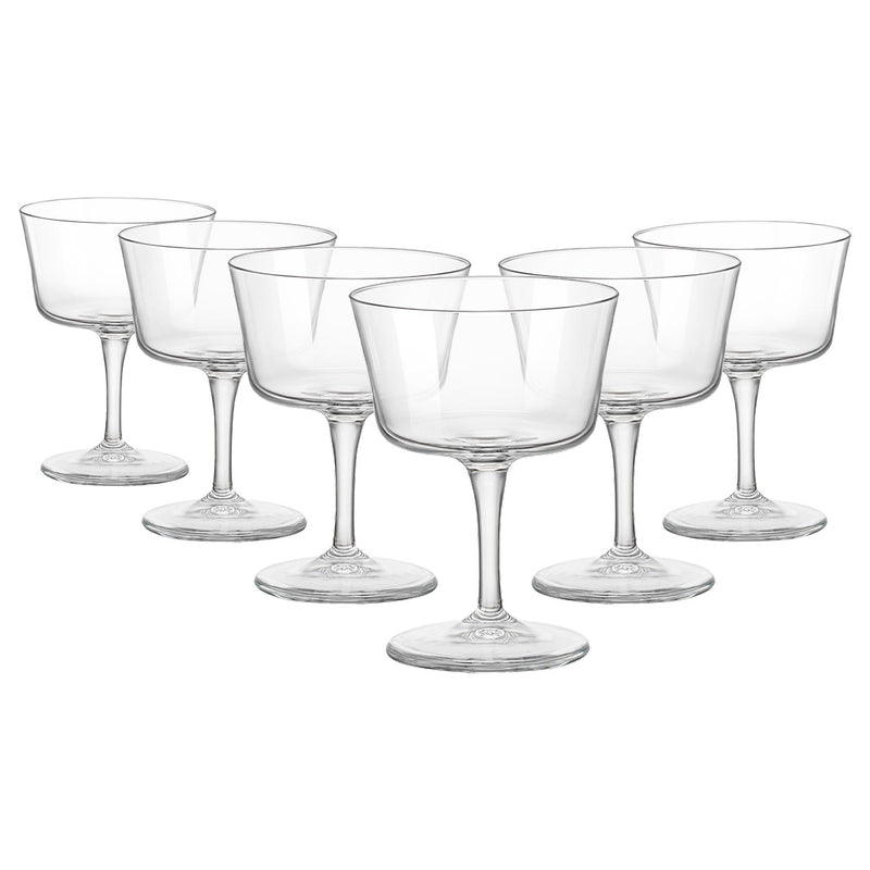 220ml Bartender Novecento Champagne Saucer Glasses - By Bormioli Rocco