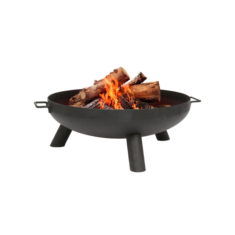 Round Iron Fire Pit - 59.5cm - Black - By Hammer & Tongs