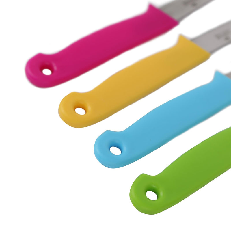 4pc Paring Knife Set - 7cm - Multicolour - By Excellent Houseware