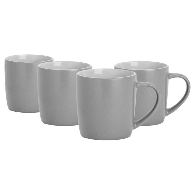 350ml Matt Coloured Coffee Mugs - Pack of 4 - By Argon Tableware