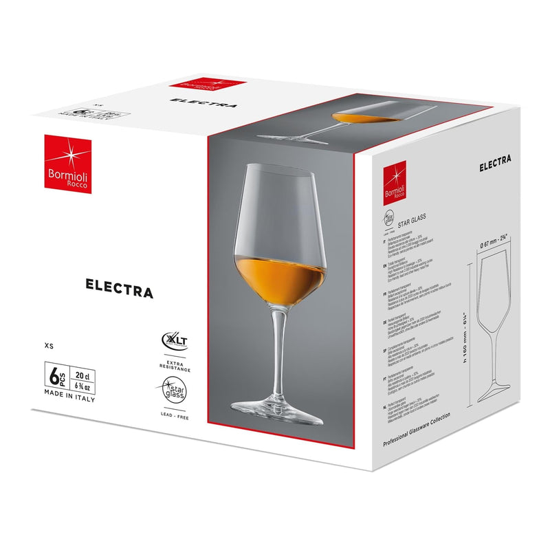 190ml Electra Liqueur Glasses - By Bormioli Rocco