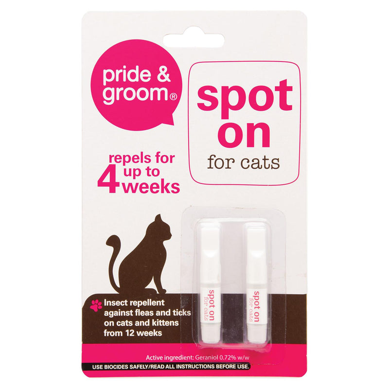 Spot On Flea & Tick Treatment for Cats - By Pride & Groom