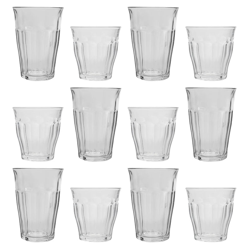 12pc Picardie Highball Glasses & Tumblers Set - By Duralex