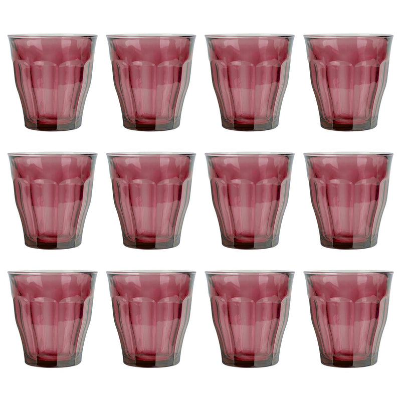 250ml Picardie Glass Tumblers - Pack of 12 - By Duralex