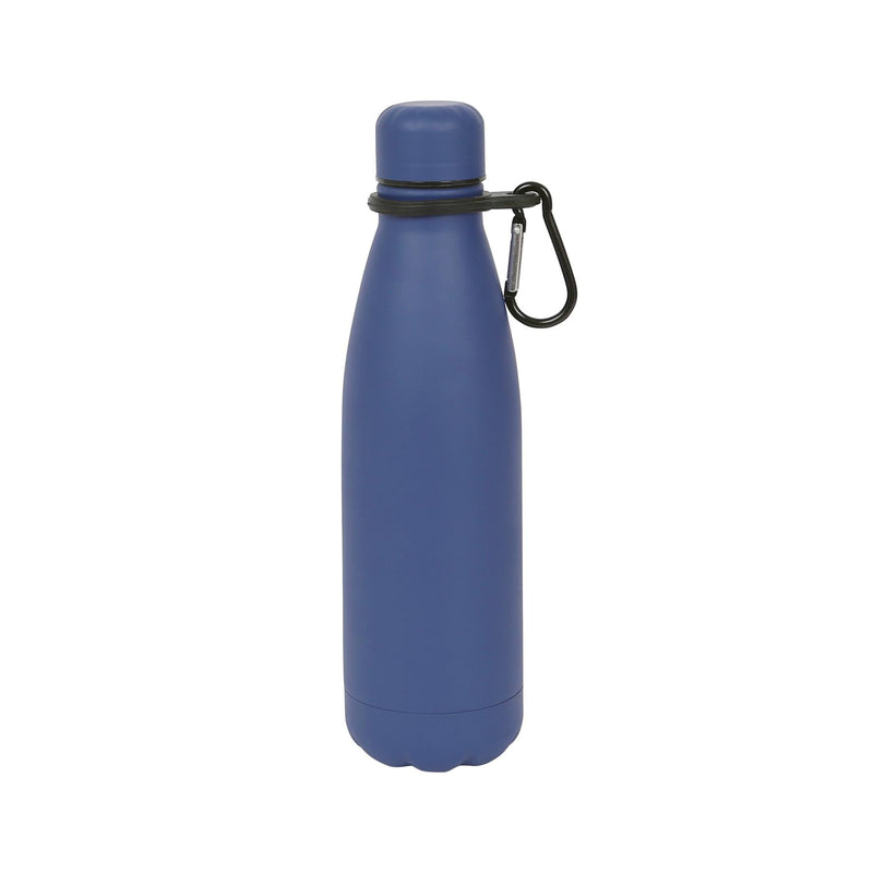 Stainless Steel Water Bottle with Carabiner Clip - 500ml