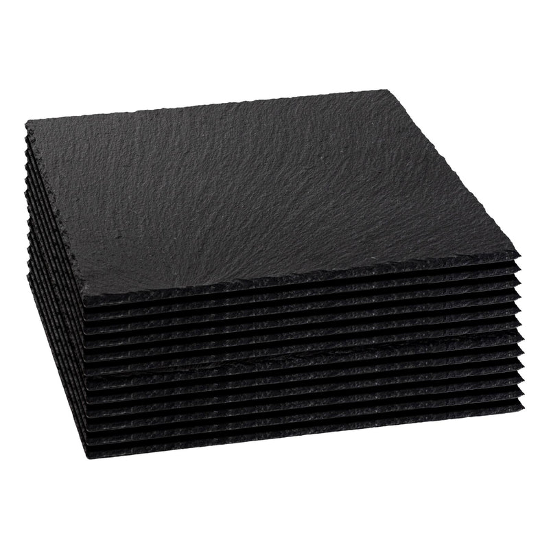 Square Slate Placemats - 33cm - Pack of 12 - By Argon Tableware