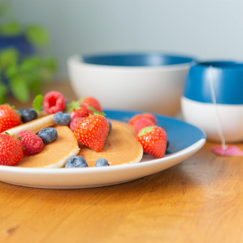 12pc Colour Block Stoneware Dinner Set - By Nicola Spring